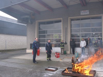 Fire Extinguisher Training with Gardai
